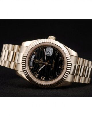 Superclone Rolex Day-Date Black Dial 41998 Design Element
