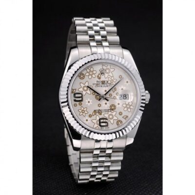 Superclone Rolex Datejust Silver Dial 42001 Angle Detail