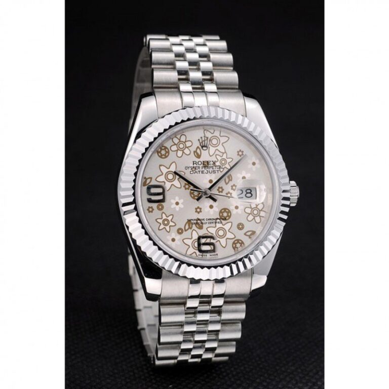 Superclone Rolex Datejust Silver Dial 42001 Angle Detail