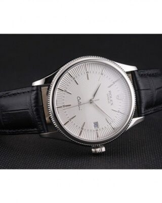 Superclone Rolex Cellini White Dial REP016802 Close-Up Focus