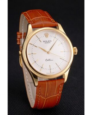 Superclone Rolex Cellini White Dial REP016793 Angle Detail