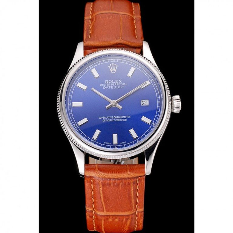 Superclone Rolex Datejust Blue Dial REP016817 Perspective View