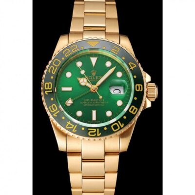 Superclone Rolex GMT-Master II Green Dial 116718LN Perspective View