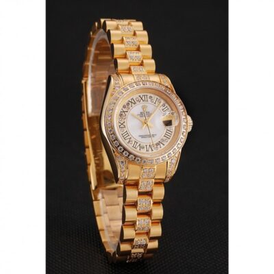 Superclone Rolex Datejust White Dial 1453957 Perspective View