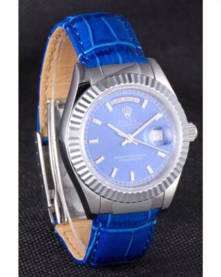 Superclone Rolex Day-Date Blue Dial 621490 Angle Detail