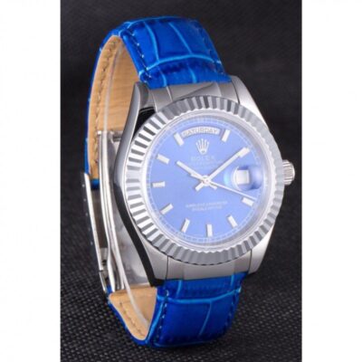 Superclone Rolex Day-Date Blue Dial 621490 Angle Detail