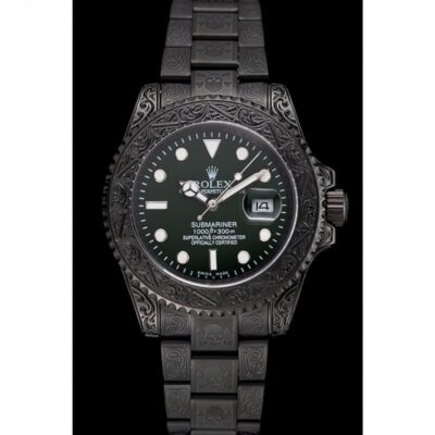 Replica Rolex Submariner Green Dial 1454076 Perspective View
