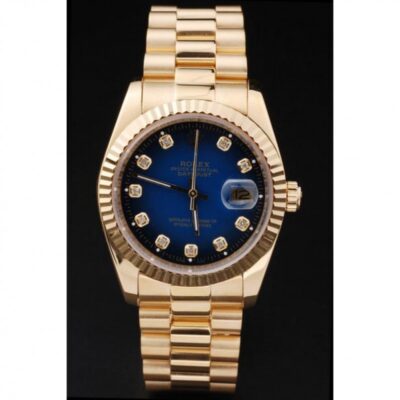 Superclone Rolex Datejust Blue Dial SRL71 Perspective View