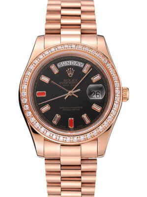 Superclone Rolex Day-Date Black Dial 1454102