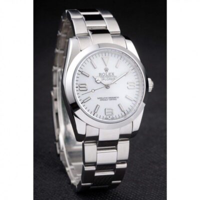 Replica Rolex Explorer Silver Dial 98086 Angle Detail