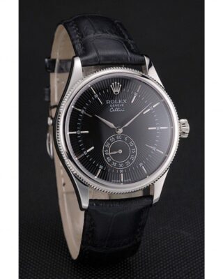 Superclone Rolex Cellini Black Dial REP016790 Angle Detail