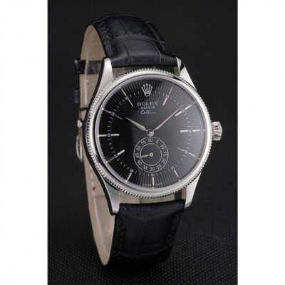 Superclone Rolex Cellini Black Dial REP016790 Angle Detail