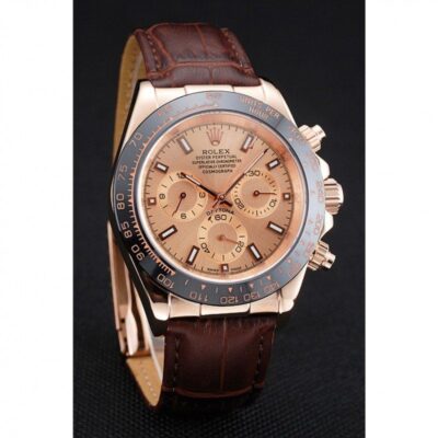 Replica Rolex Daytona Rose-Gold Dial 1454243 Angle Detail