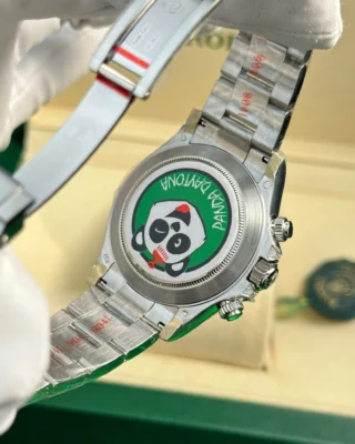 Replica Rolex Daytona Black dial Rainbow Bezel Oyster Bracelet