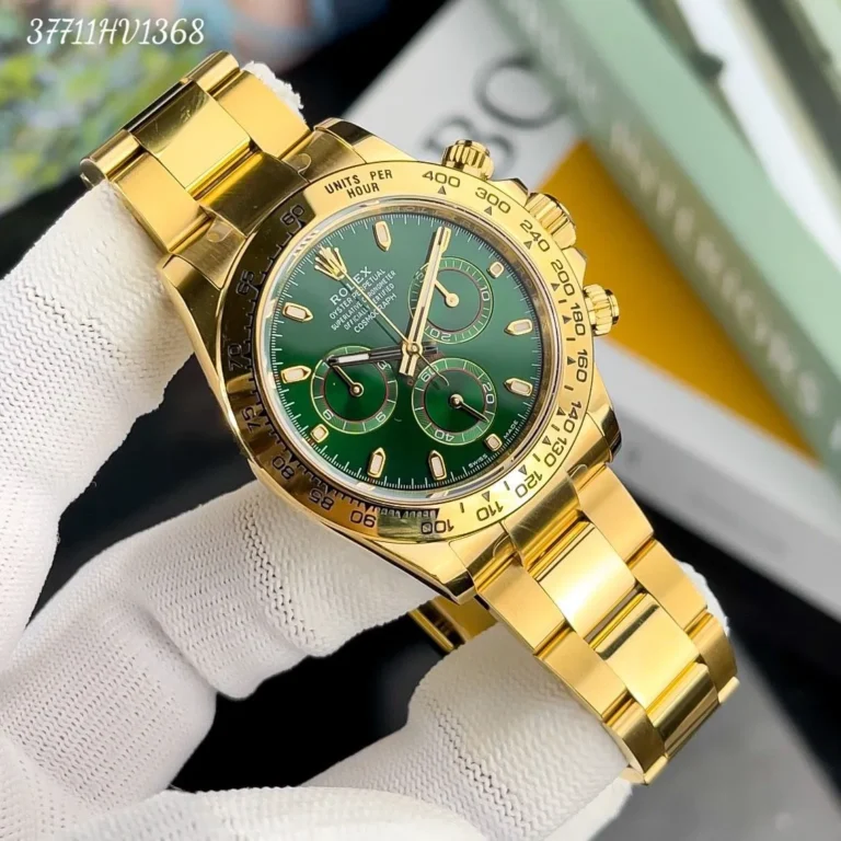 Replica Rolex Daytona John Mayer Green Dial gold Bezel Oyster Bracelet