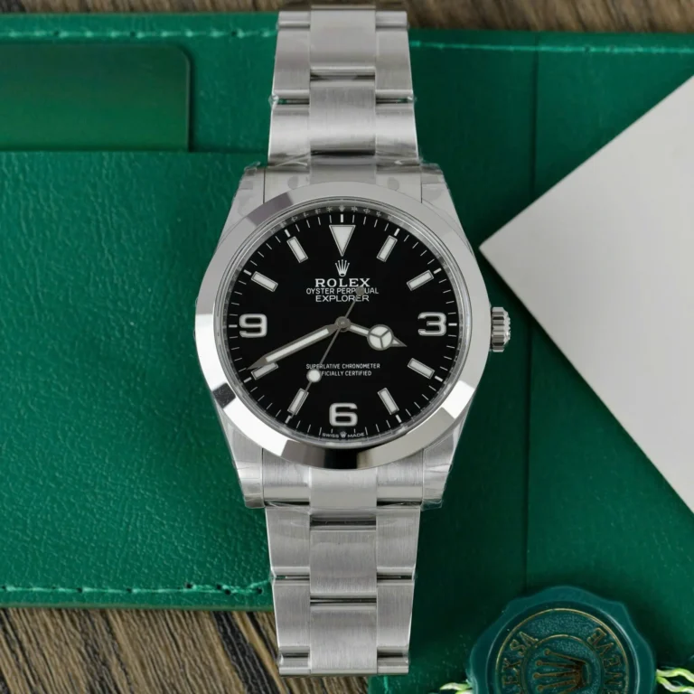 Replica Rolex Explorer Black Dial Oyster bracelet
