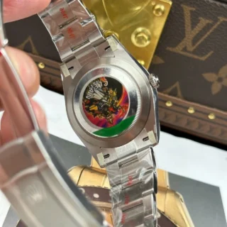 Replica Rolex Oyster Perpetual Green Dial Smooth Bezel Oyster Perpetual