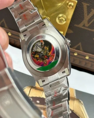 Replica Rolex Oyster Perpetual Green Dial Smooth Bezel Oyster Perpetual