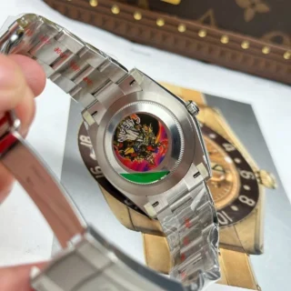 Replica Rolex Oyster Perpetual Silver Dial Smooth Bezel Oyster Bracelet