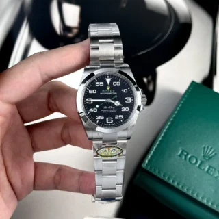 Replica Rolex Air King Black Dial Oyster Bracelet