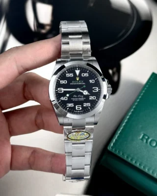 Replica Rolex Air King Black Dial Oyster Bracelet