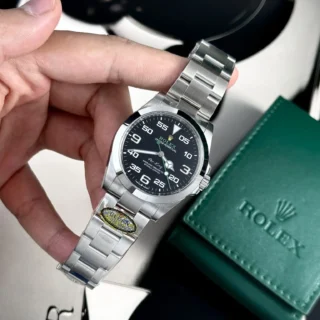 Replica Rolex Air King Black Dial Oyster Bracelet