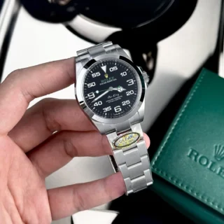 Replica Rolex Air King Black Dial Oyster Bracelet