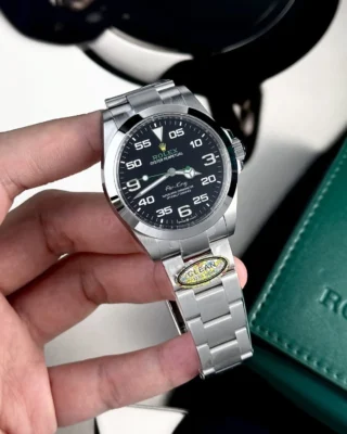 Replica Rolex Air King Black Dial Oyster Bracelet