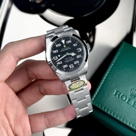Replica Rolex Air King Black Dial Oyster Bracelet