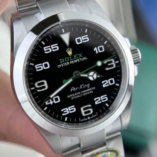 Replica Rolex Air King Black Dial Oyster Bracelet