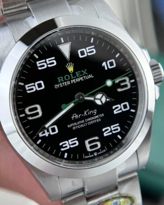 Replica Rolex Air King Black Dial Oyster Bracelet