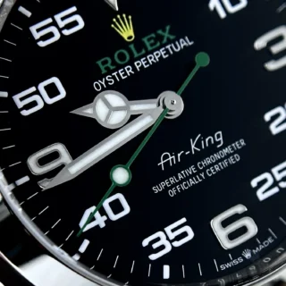 Replica Rolex Air King Black Dial Oyster Bracelet
