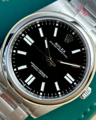 Replica Rolex Oyster Perpetual Black Dial Oyster Bracelet