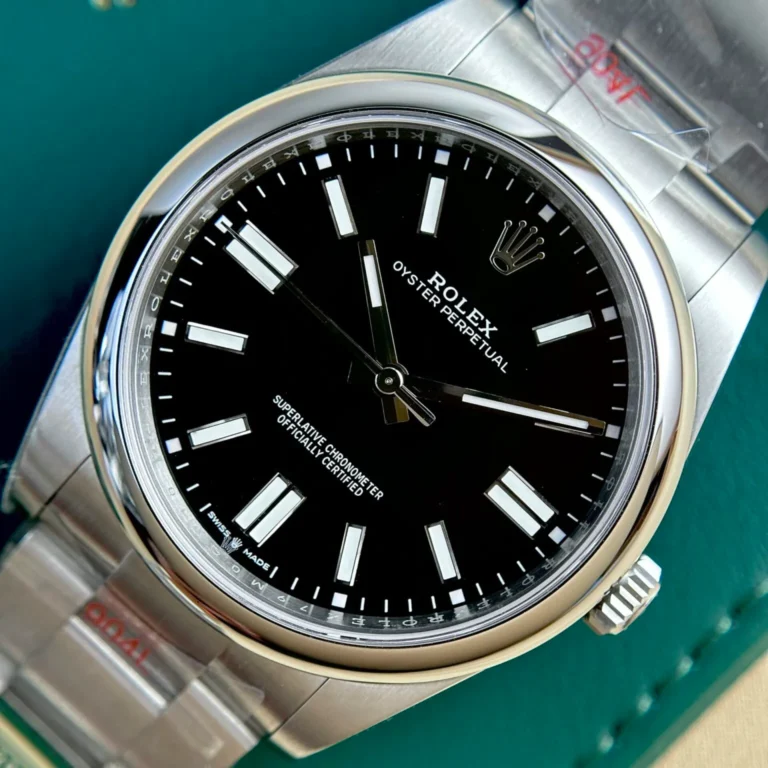 Replica Rolex Oyster Perpetual Black Dial Oyster Bracelet