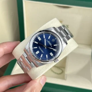 Replica rolex Oyster Perpetual Blue Dial Oyster Bracelet