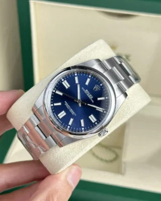Replica rolex Oyster Perpetual Blue Dial Oyster Bracelet