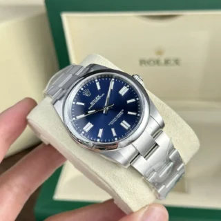 Replica rolex Oyster Perpetual Blue Dial Oyster Bracelet
