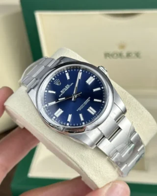 Replica rolex Oyster Perpetual Blue Dial Oyster Bracelet