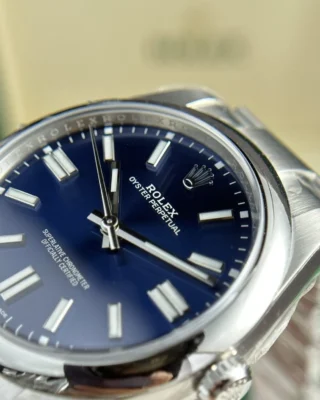 Replica rolex Oyster Perpetual Blue Dial Oyster Bracelet