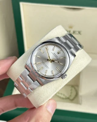 Replica Rolex Oyster Perpetual silver Dial Oyster Bracelet