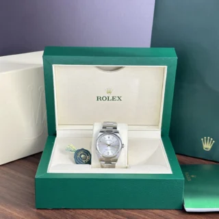 Replica Rolex Oyster Perpetual silver Dial Oyster Bracelet