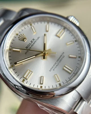 Replica Rolex Oyster Perpetual silver Dial Oyster Bracelet