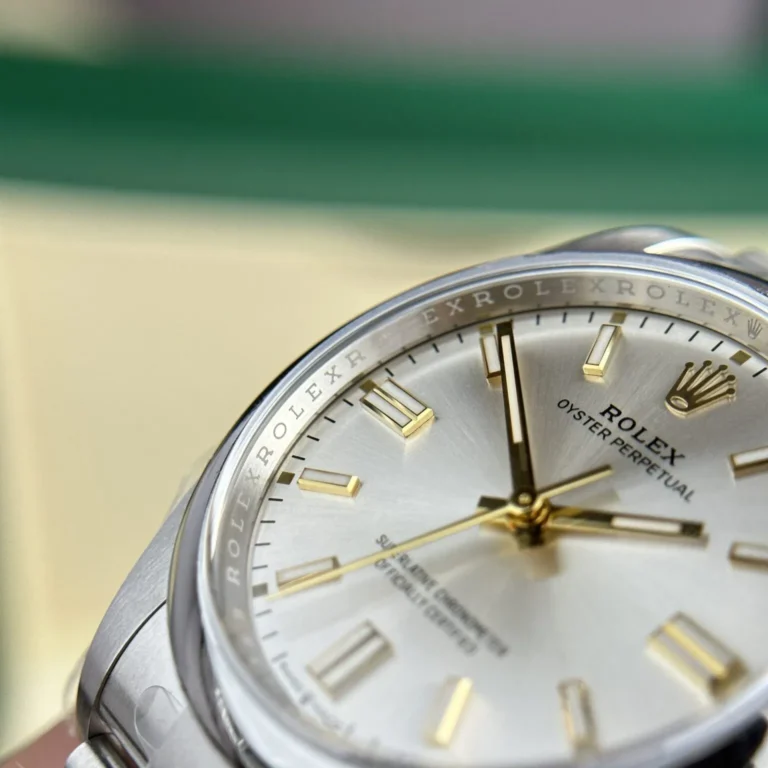 Replica Rolex Oyster Perpetual silver Dial Oyster Bracelet