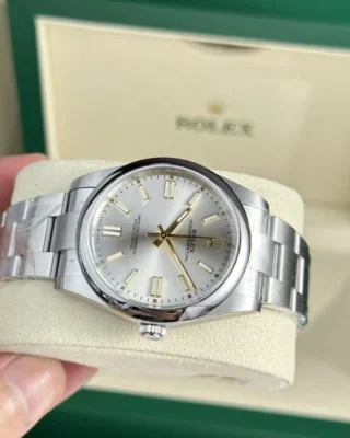 Replica Rolex Oyster Perpetual Silver Dial Oyster Bracelet