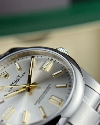 Replica Rolex Oyster Perpetual Silver Dial Oyster Bracelet