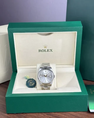 Replica Rolex Oyster Perpetual Silver Dial Oyster Bracelet