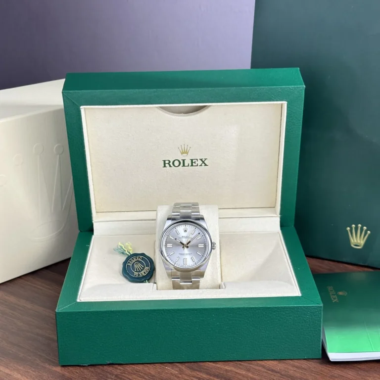 Replica Rolex Oyster Perpetual Silver Dial Oyster Bracelet