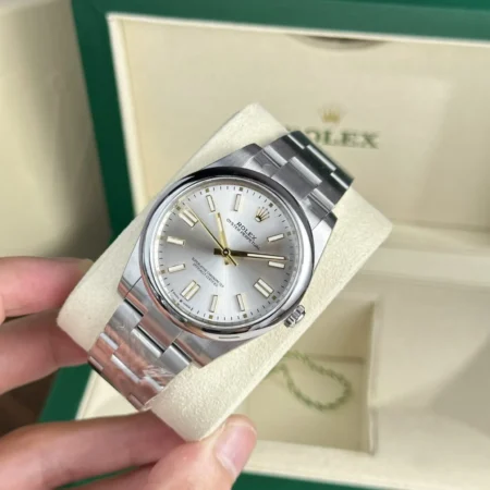 Replica Rolex Oyster Perpetual Silver Dial Oyster Bracelet