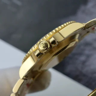 Replica Rolex Submariner Blue Dial Blue Bezel Gold Oyster Brcelet