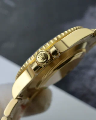 Replica Rolex Submariner Blue Dial Blue Bezel Gold Oyster Brcelet